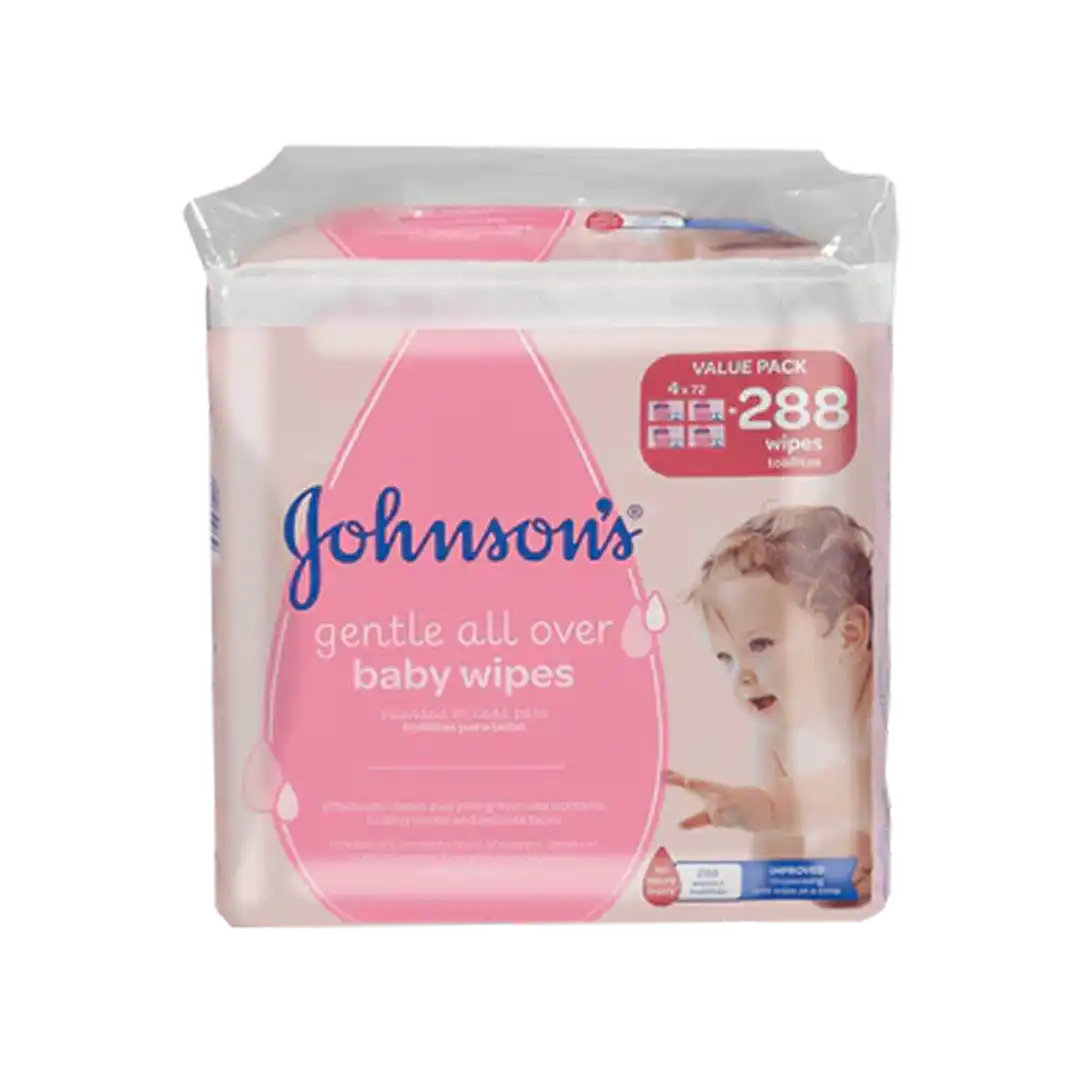 Johnson's all 2024 over baby wipes