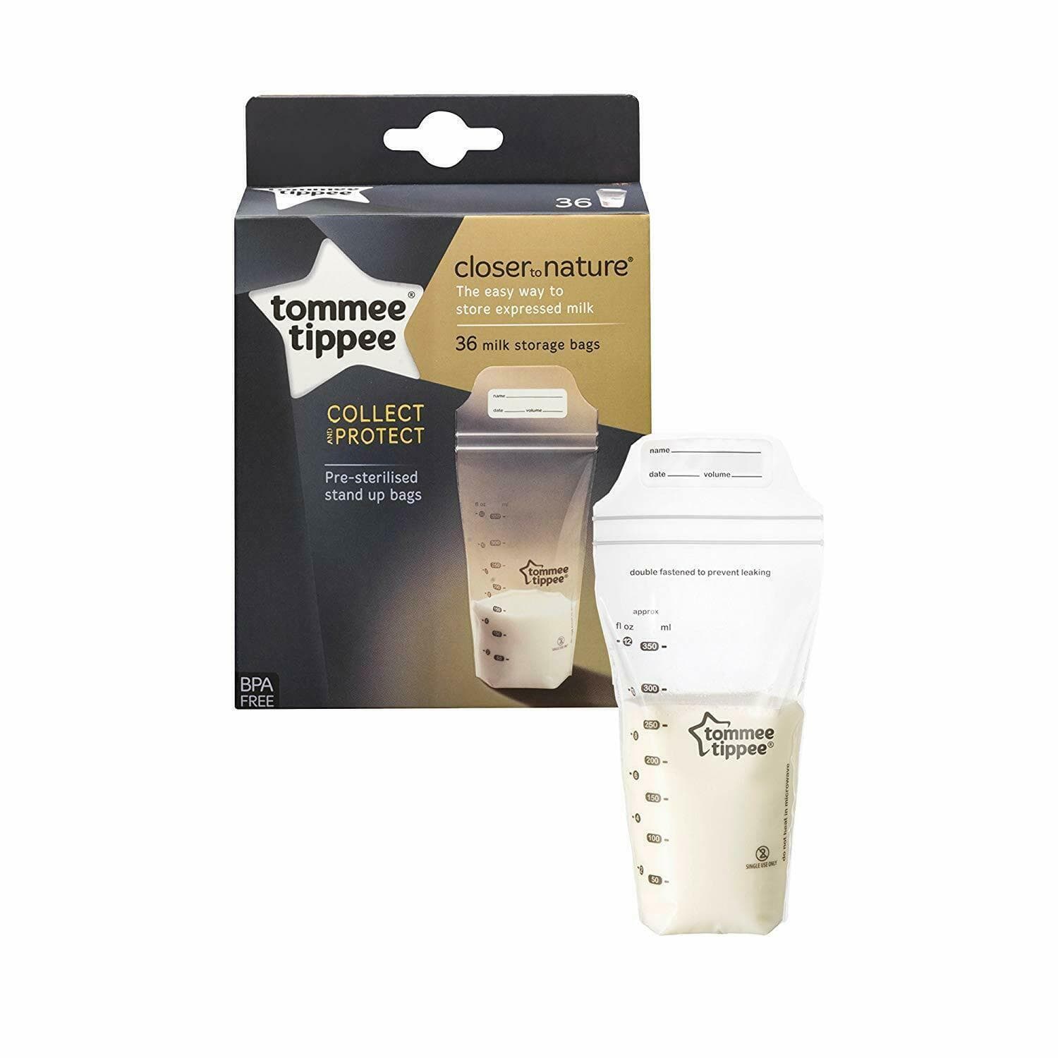 Tommee Tippee Baby Tommee Tippee Breastmilk Storage Bags, 36's 5010415230225 202249