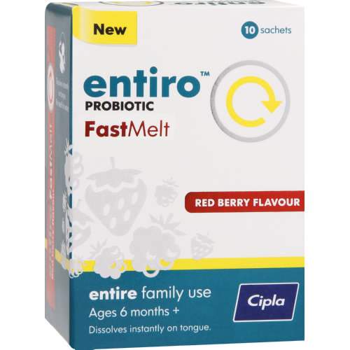 Mopani Pharmacy Health Entiro Fastmelt Red Berry Sachets, 10's 6006352032663 202862
