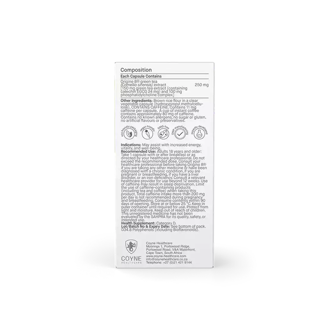 Coyne Healthcare Origin 8 Vegetable Capsules, 30's