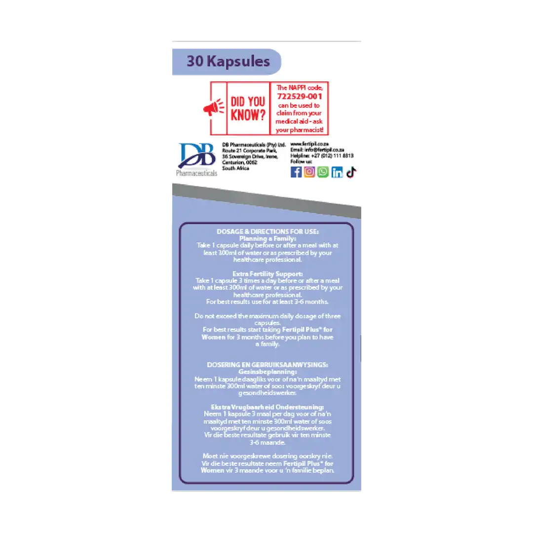 Fertipil Plus Women Capsules, 30's