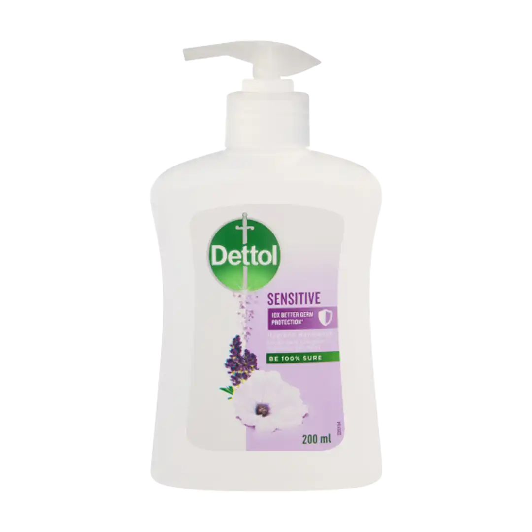 Dettol Hygiene Liquid Hand Wash Sensitive, 200ml