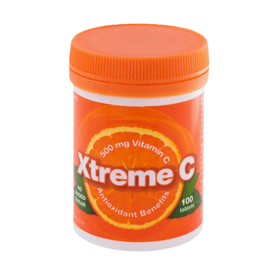 Xtreme C 500mg Vitamin C Tabs, 100's