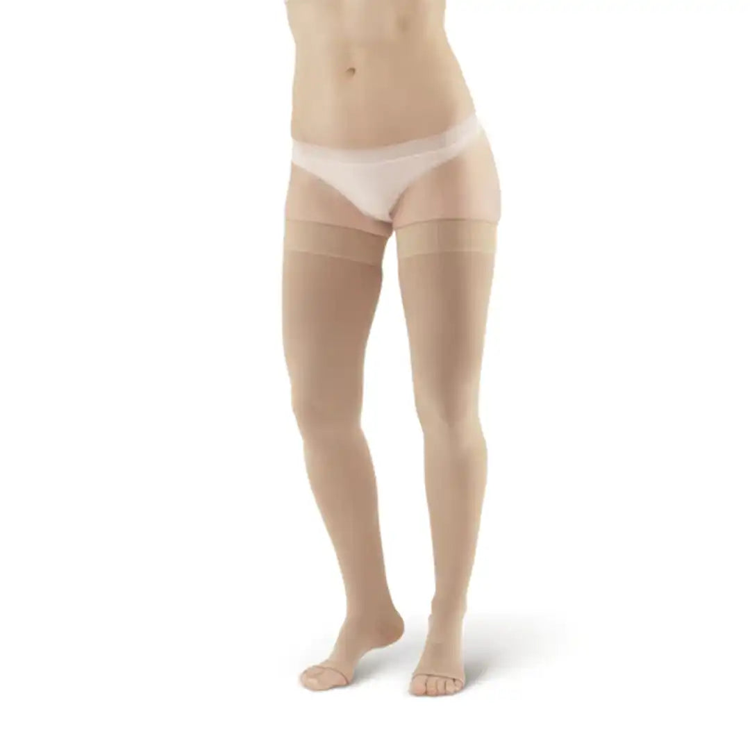 Medis A-212 Thigh Length Open Toe Silicon Beige S
