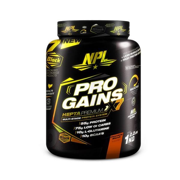 NPL Sports Nutrition NPL Pro Gains Chocolate Biscuit, 1kg 6009708880390 219711