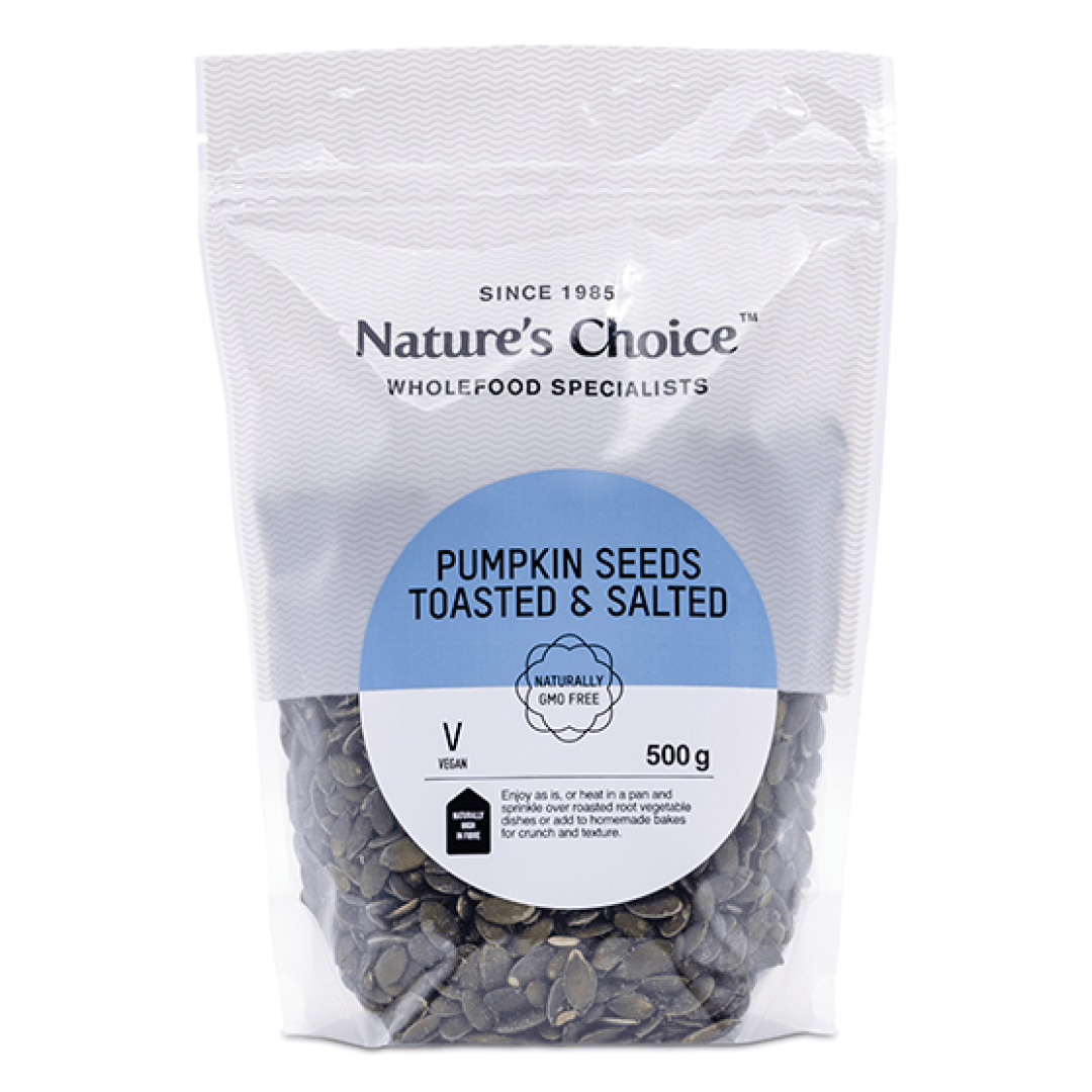 Mopani Pharmacy Health Foods Nature's Choice Pumpkin Seeds Toasted & Salted, 500g 6007732032280 223585