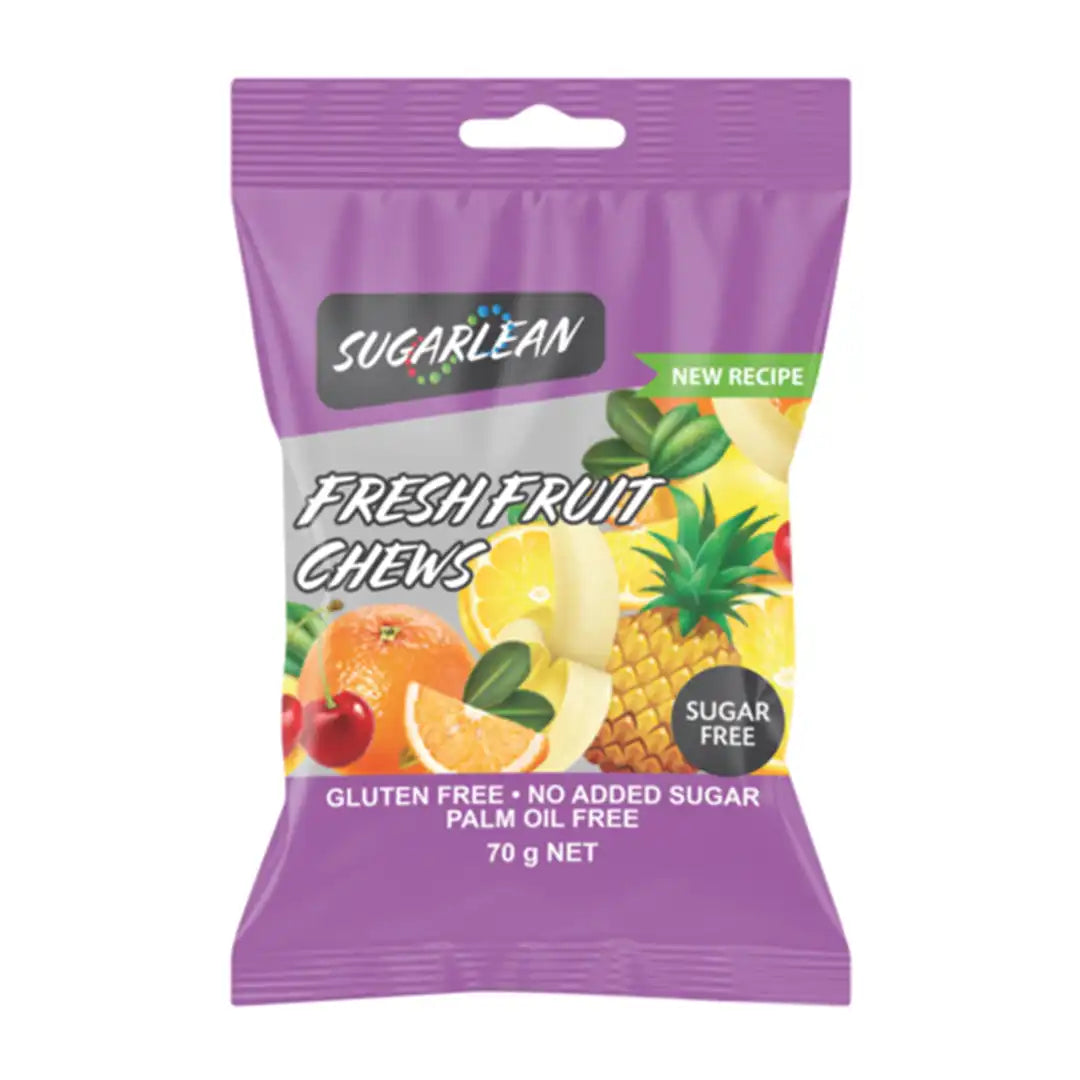 Sugarlean Fresh Fruit Chews, 70g