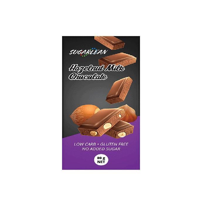Sugarlean Health Sugarlean Hazelnut Milk Chocolate, 80g 6009880922086 223706