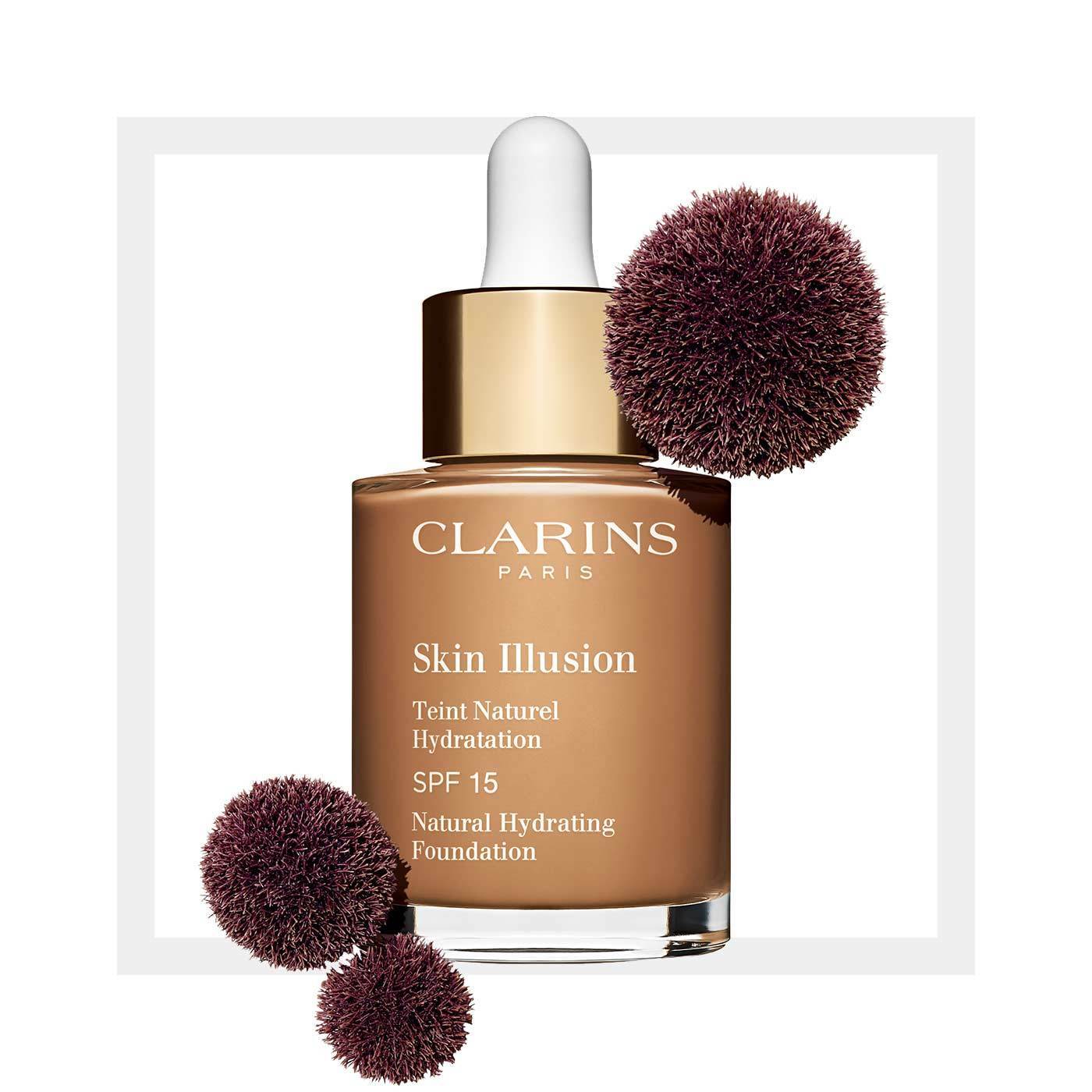 Clarins Beauty Clarins Skin Illusion Natural Hydrating Foundation 114 Cappuccino 3380810234435 224708