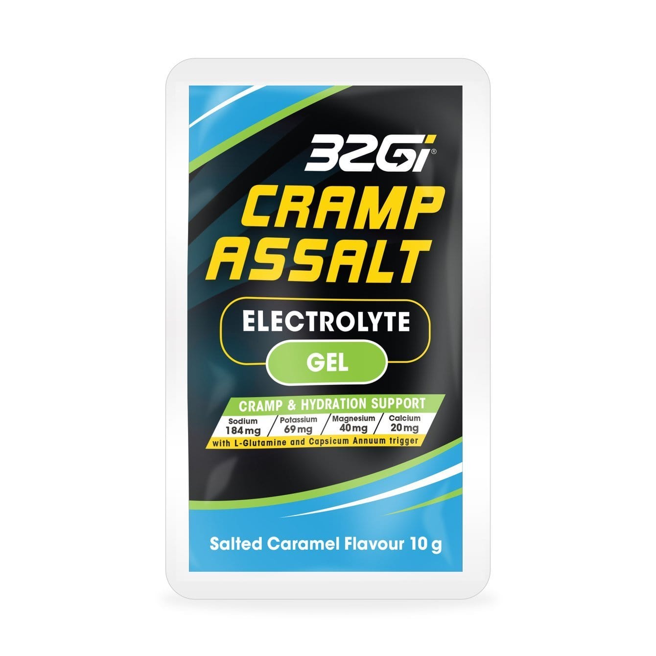 32Gi Sports Nutrition 32Gi Cramp Assault Gel Salted Caramel, 10g 6009803683858 226297