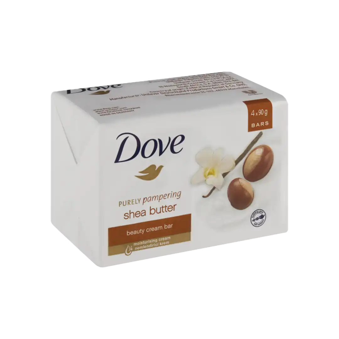 Dove Beauty Cream Bar 4x90g, Assorted