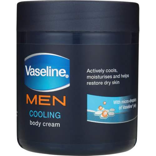 Vaseline Toiletries Vaseline Men Cooling Body Cream, 400ml 6001087370554 228271
