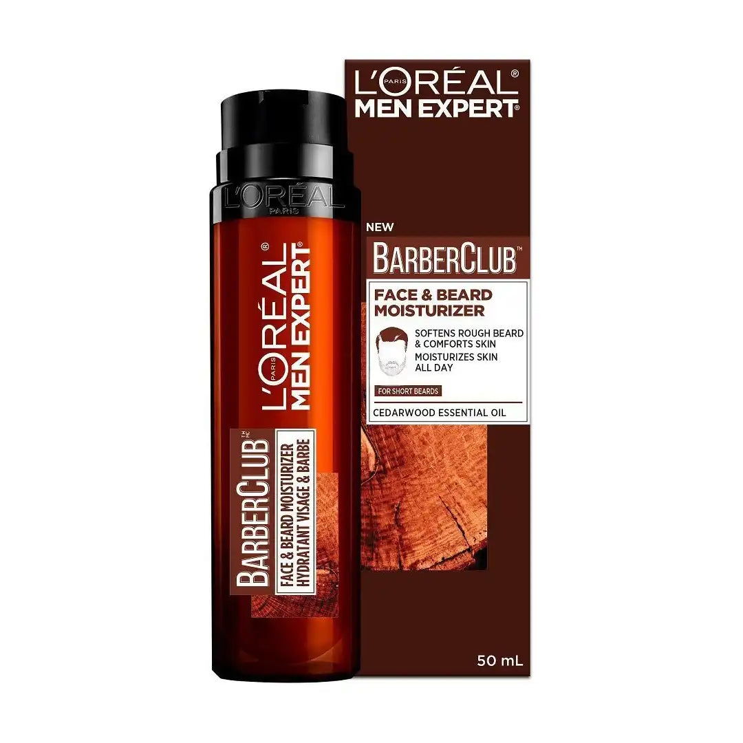 L'Oréal Men Expert Barber Club Short Beard & Face Moisturiser, 50ml
