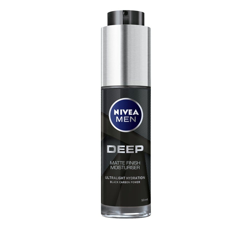 Nivea Toiletries Nivea Men Deep Matte Finish Moisturiser Black Charcoal, 50ml 5025970007533 231496