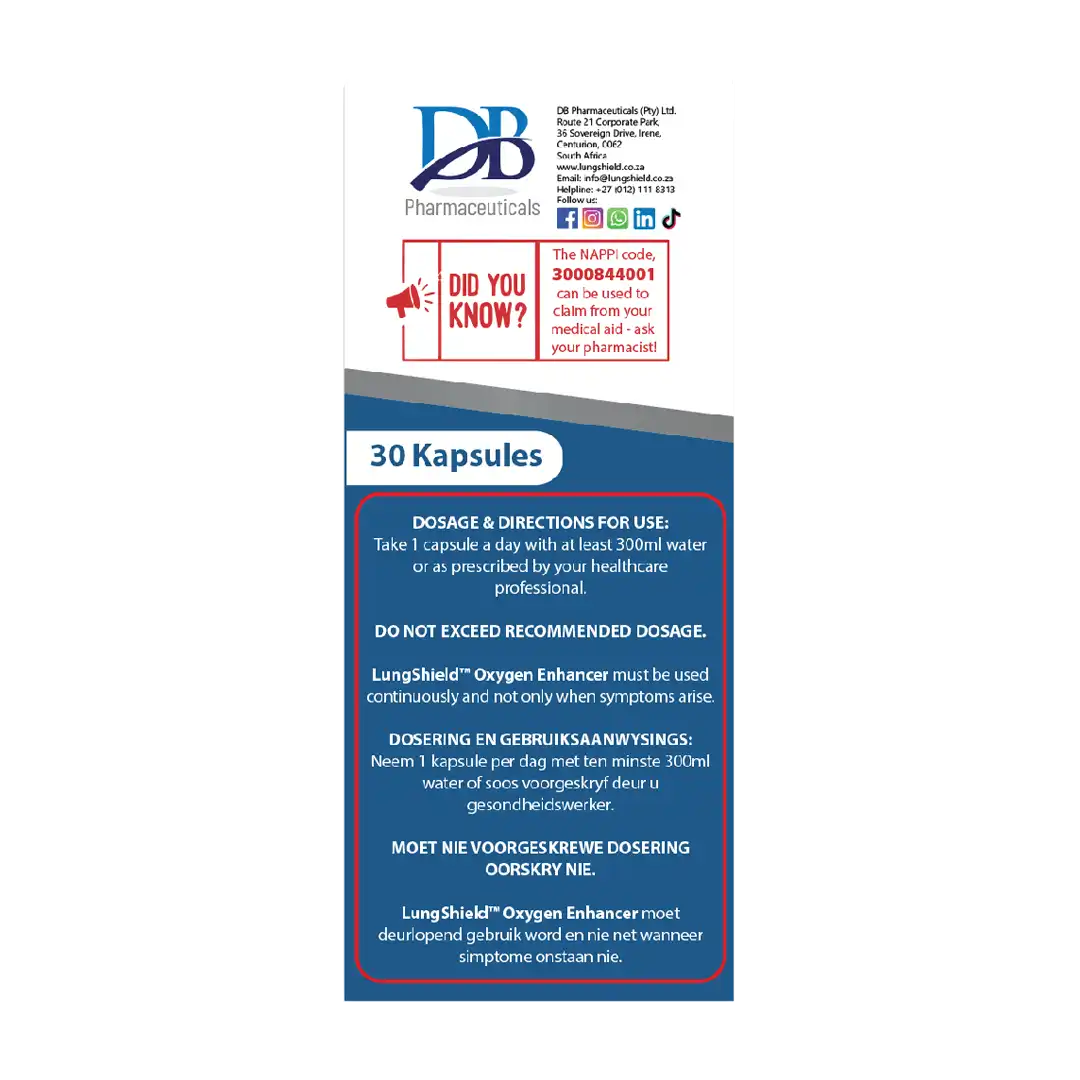 Lungshield Oxygen Enhancing Capsules, 30's