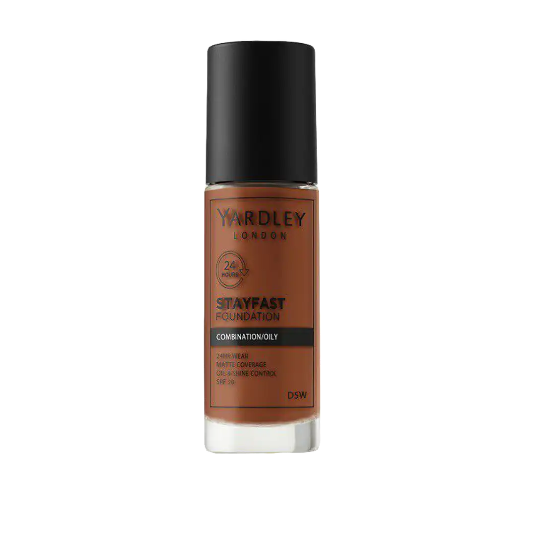 Yardley Stayfast Foundation Combination/Oily Skin with SPF20, Assorted