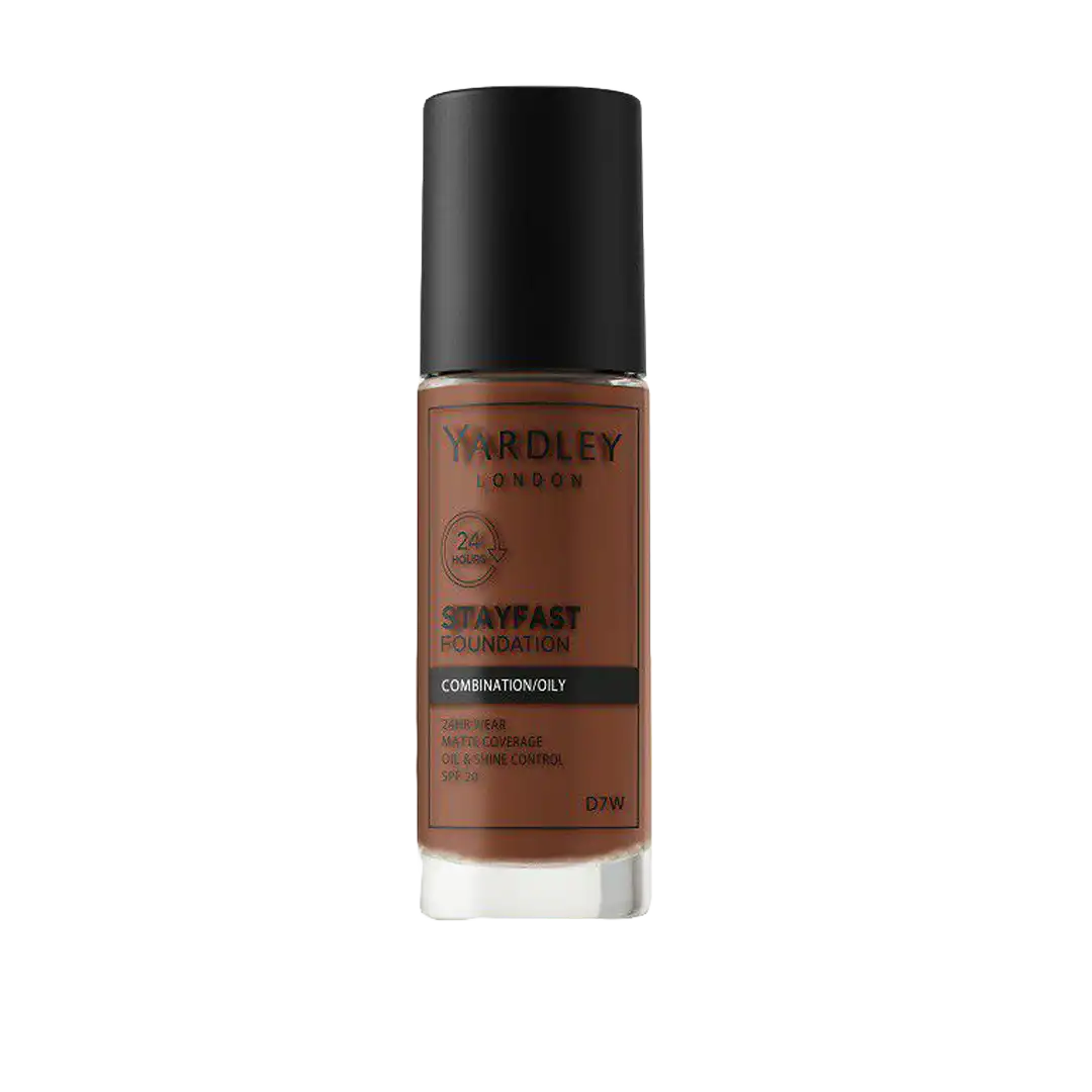 Yardley Stayfast Foundation Combination/Oily Skin with SPF20, Assorted