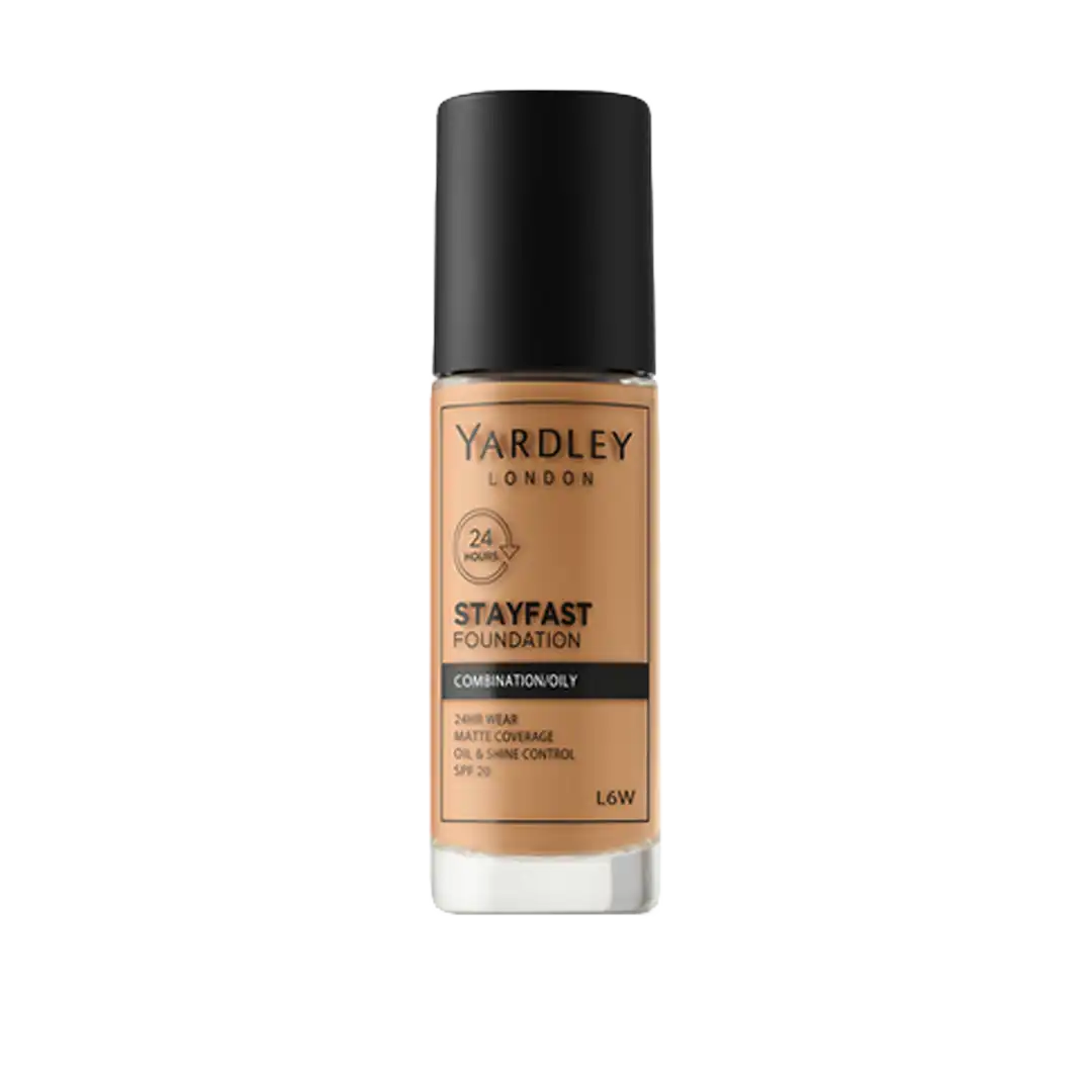 Yardley Stayfast Foundation Combination/Oily Skin with SPF20, Assorted