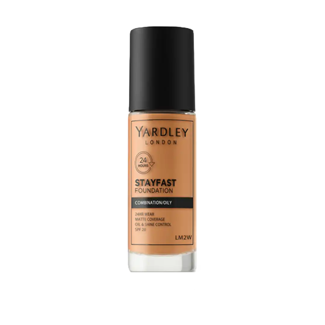 Yardley Stayfast Foundation Combination/Oily Skin with SPF20, Assorted