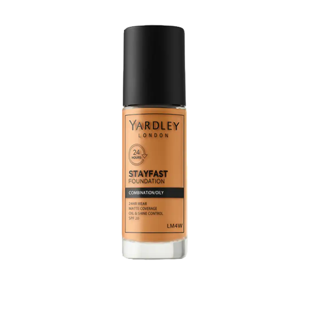 Yardley Stayfast Foundation Combination/Oily Skin with SPF20, Assorted