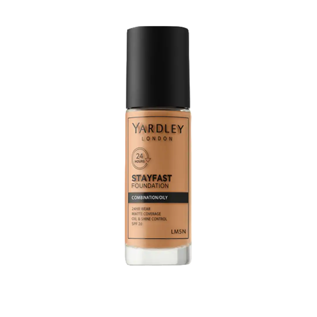 Yardley Stayfast Foundation Combination/Oily Skin with SPF20, Assorted