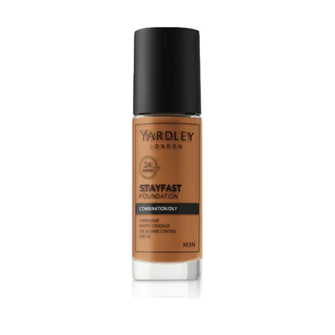 Yardley Stayfast Foundation Combination/Oily Skin with SPF20, Assorted