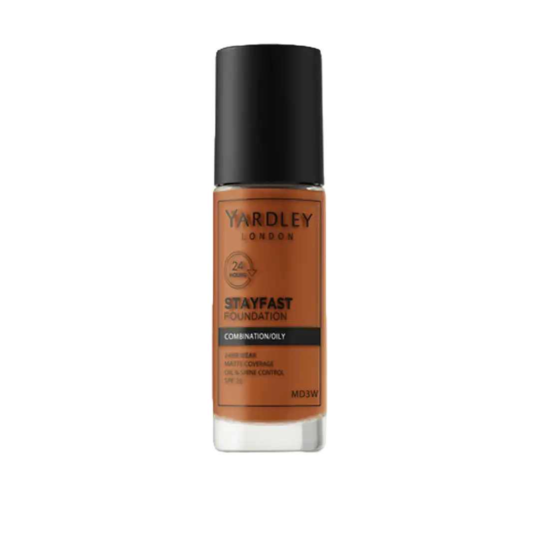 Yardley Stayfast Foundation Combination/Oily Skin with SPF20, Assorted