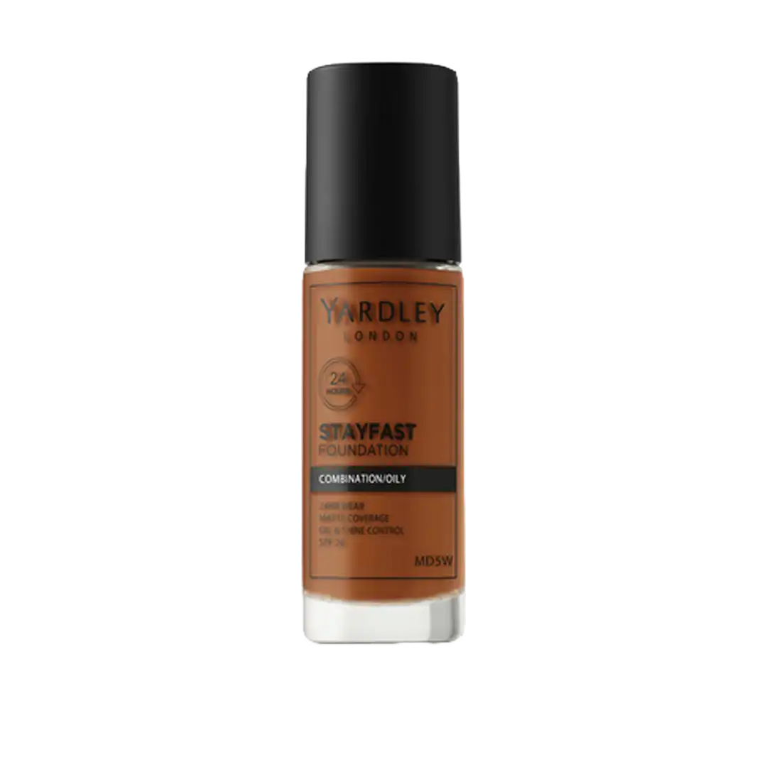 Yardley Stayfast Foundation Combination/Oily Skin with SPF20, Assorted
