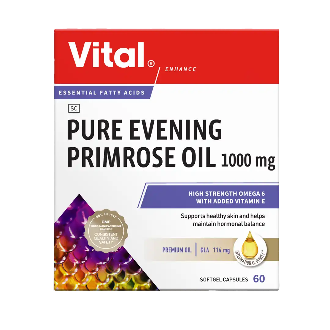 Vital Pure Evening Primrose Oil 1000mg Capsules, 60's