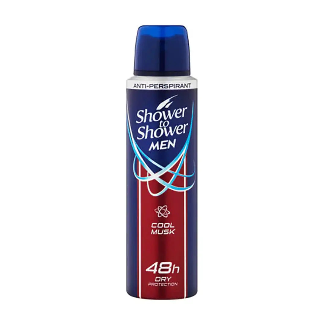 Shower To Shower Mens Deodorant Cool Musk, 150ml