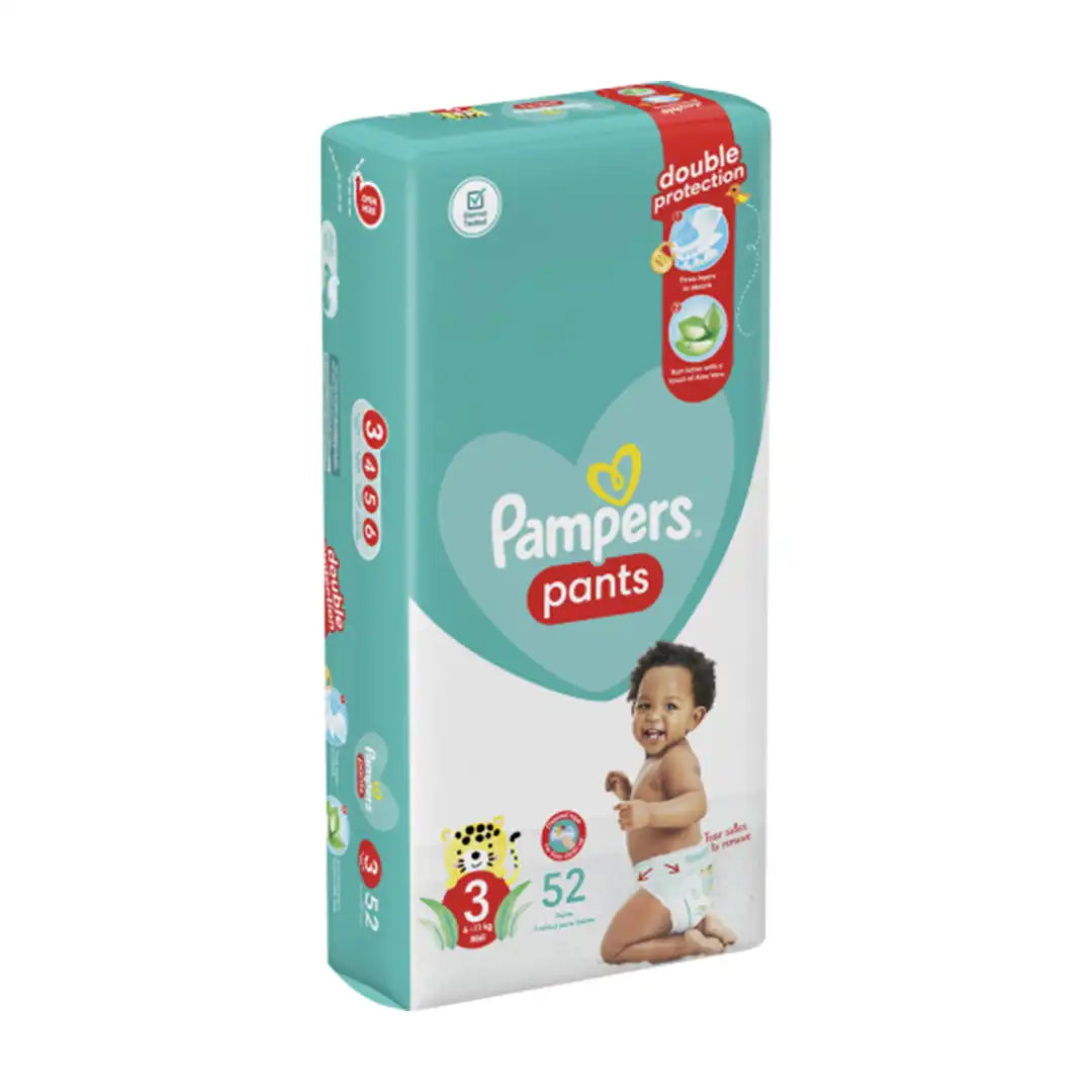 Pampers Baby Dry Size 3 Value Pack Nappy Pants, 52's