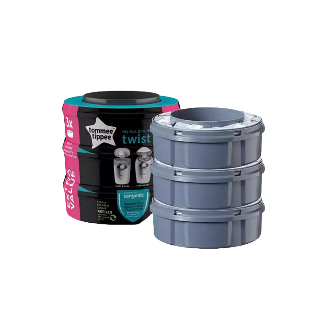 Tommee Tippee Sangenic Twist & Click Cassette, 3's