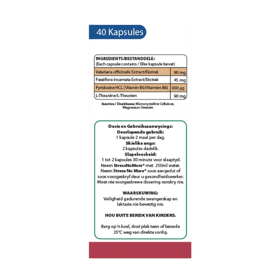 Tara Stress No More Capsules, 40's