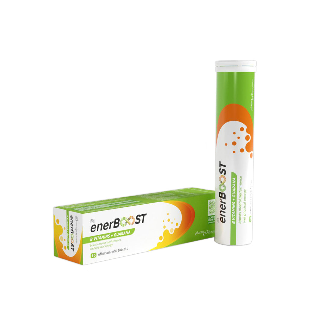 enerBoost B Vitamins + Guarana Effervescent Tablets, 15's
