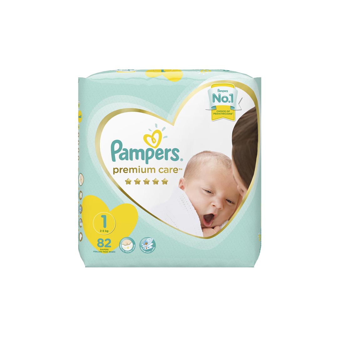 Pampers Premium Care No.1 Newborn, 82's