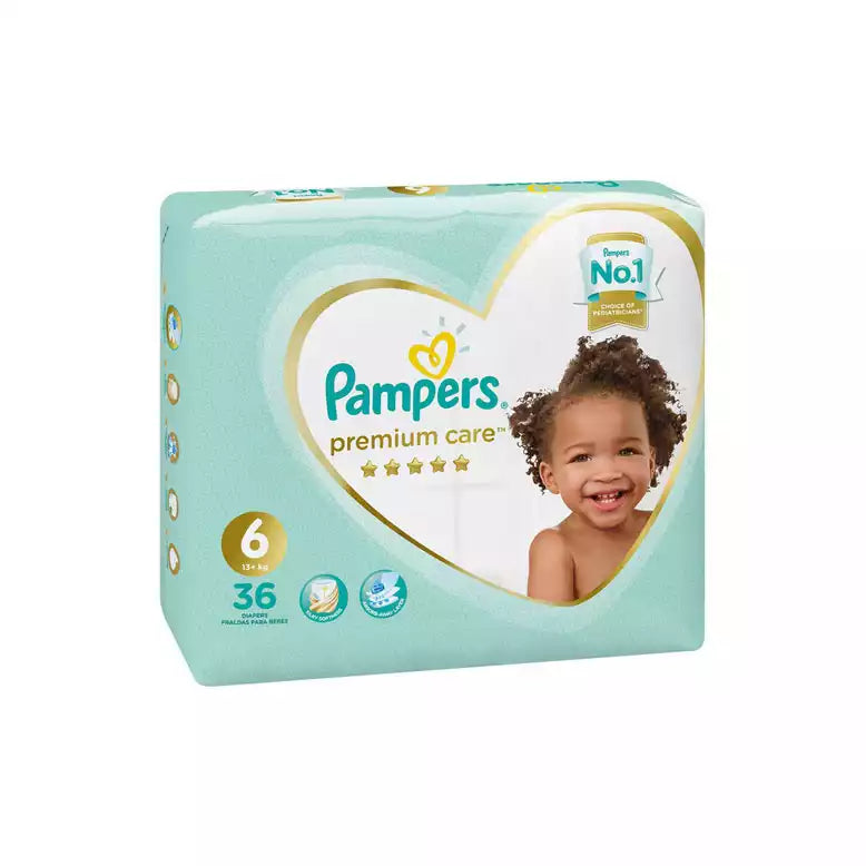 Pampers Premium Care Nappies No.6, 36’s