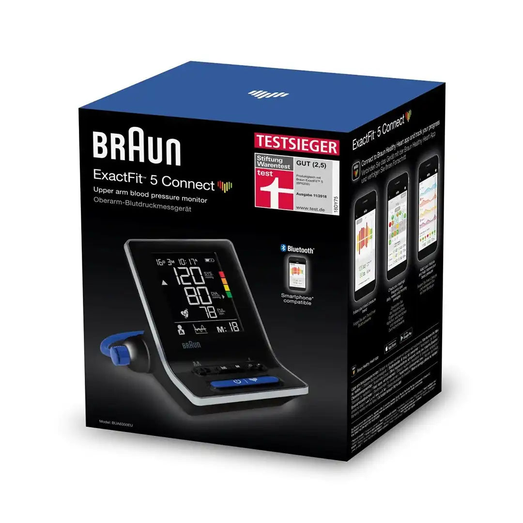 Braun ExactFit 5 Connect Upper Arm Blood Pressure Monitor BUA6350