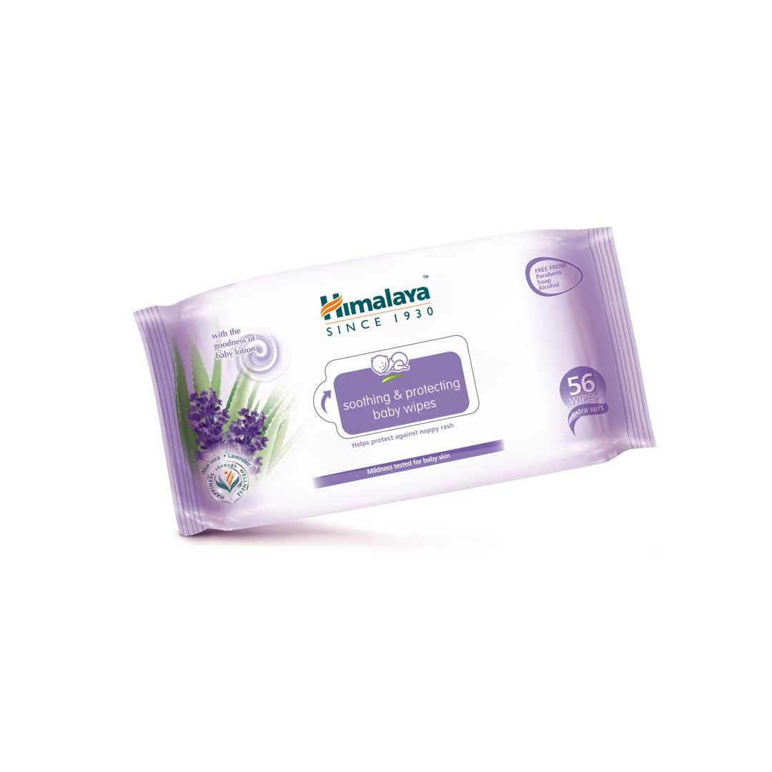 Himalaya Soothing & Protecting Baby Wipes, 56 Pack