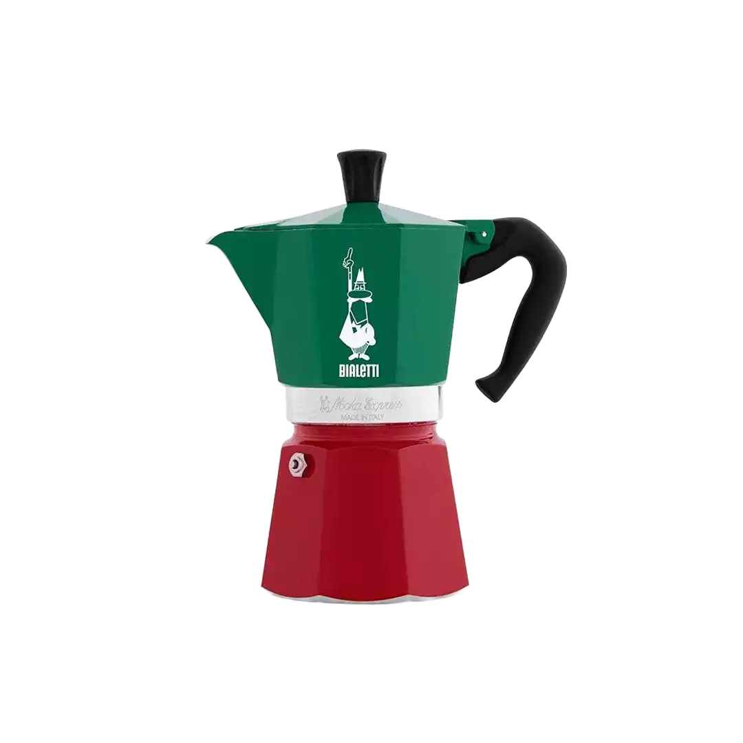 Bialetti Moka Express Italia Tricolor, 6 Cups
