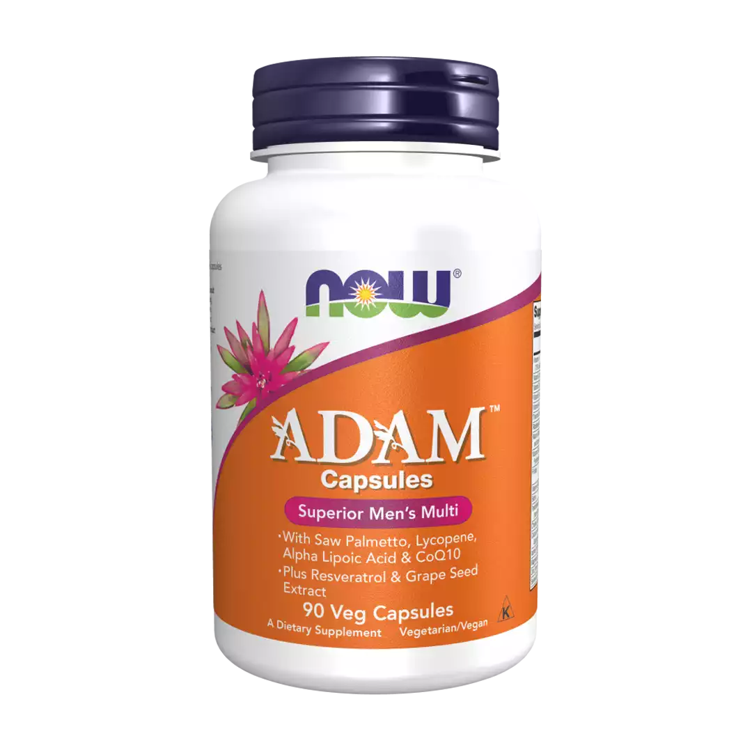 NOW Foods ADAM Men's Multiple Vitamin Veg Capsules, 90's