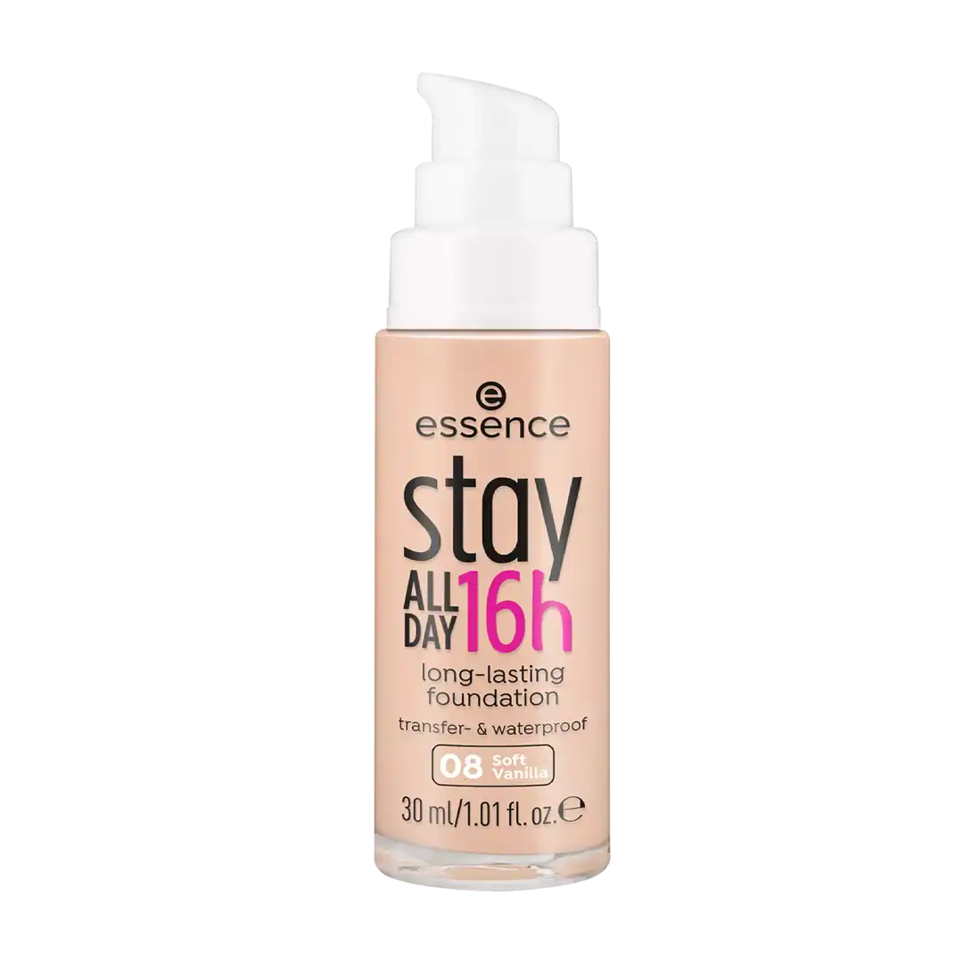 essence Stay All Day 16h Long-Lasting Foundation 30ml, Assorted