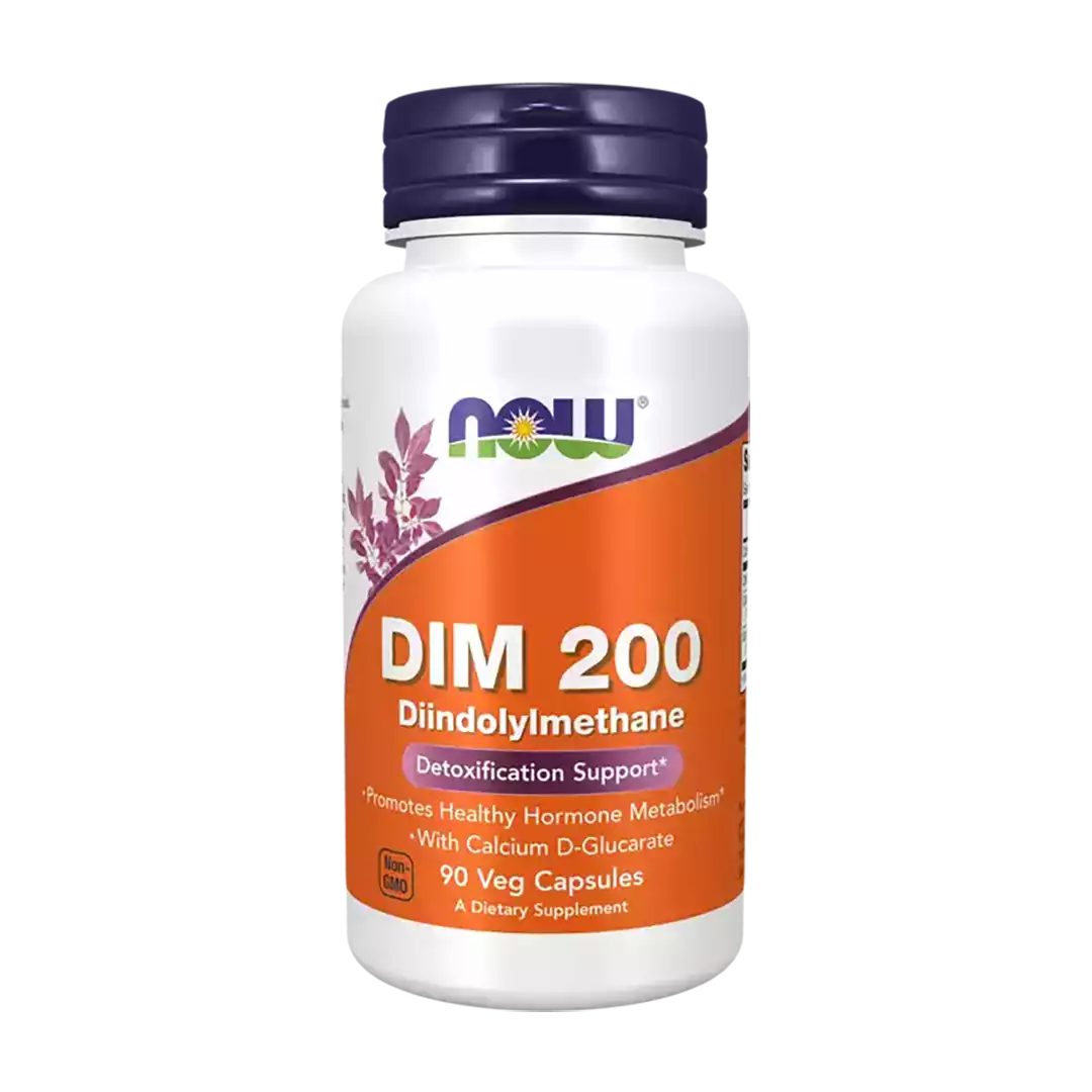 NOW Foods DIM 200 Veg Capsules, 90's