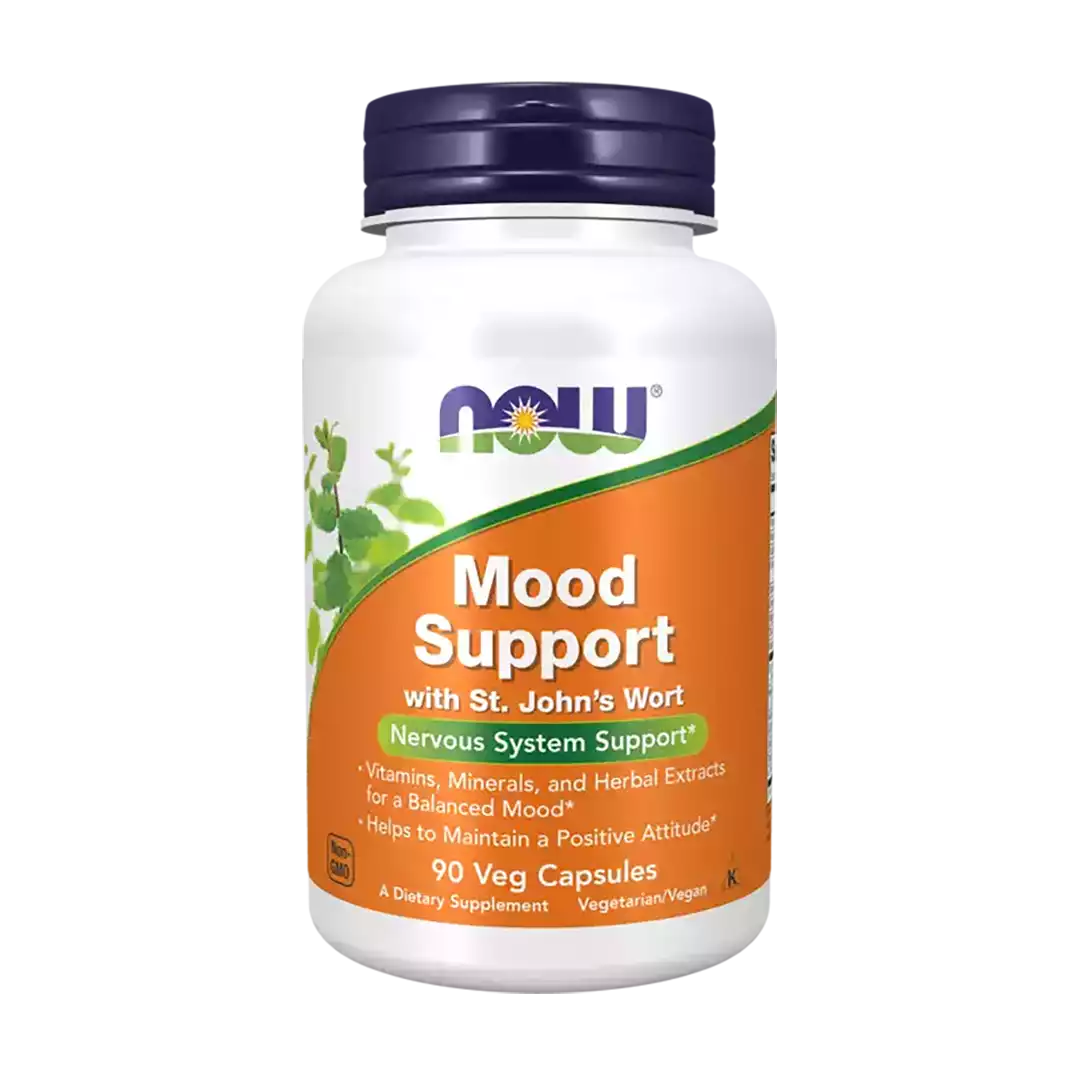 NOW Foods Mood Support Veggie Capsules, 90's