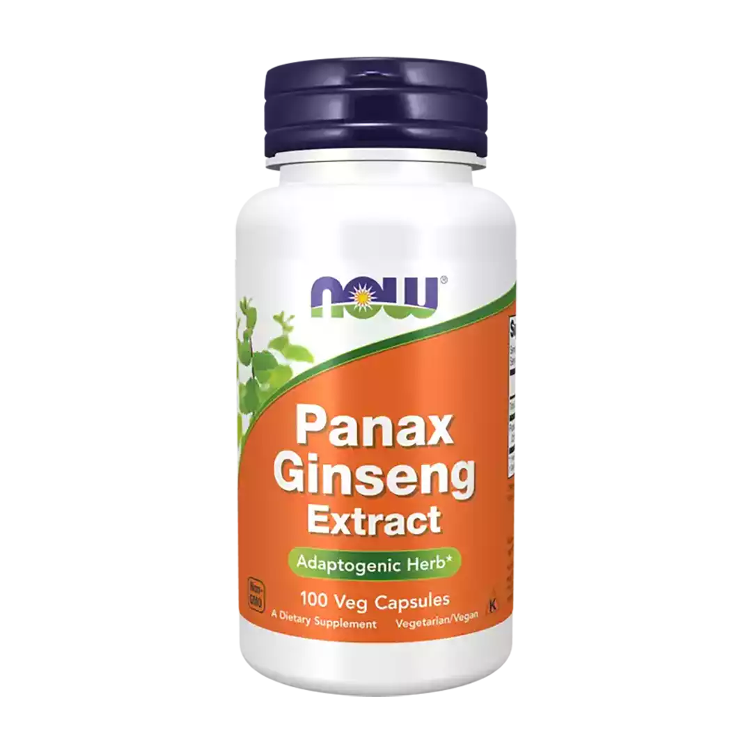 NOW Foods Panax Ginseng Extract Veg Capsules, 100's