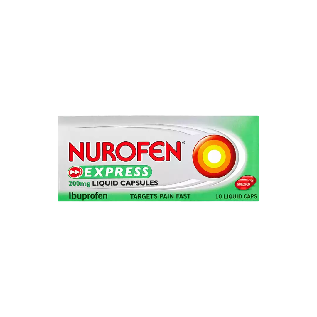 Nurofen 200mg Express Liquid Capsules, 10's