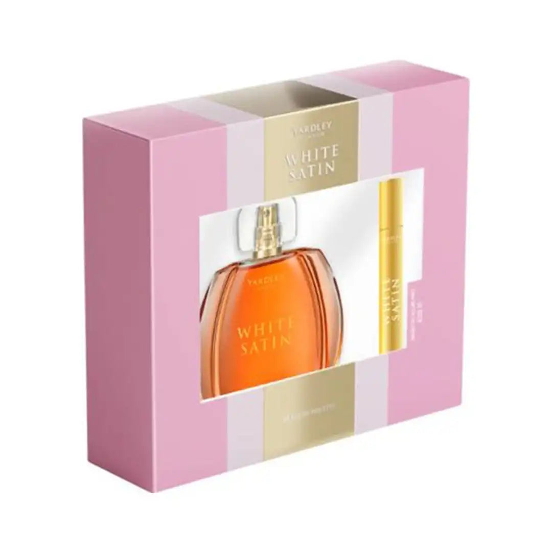 Yardley White Satin Giftset 100ml EDT + 15ml EDP