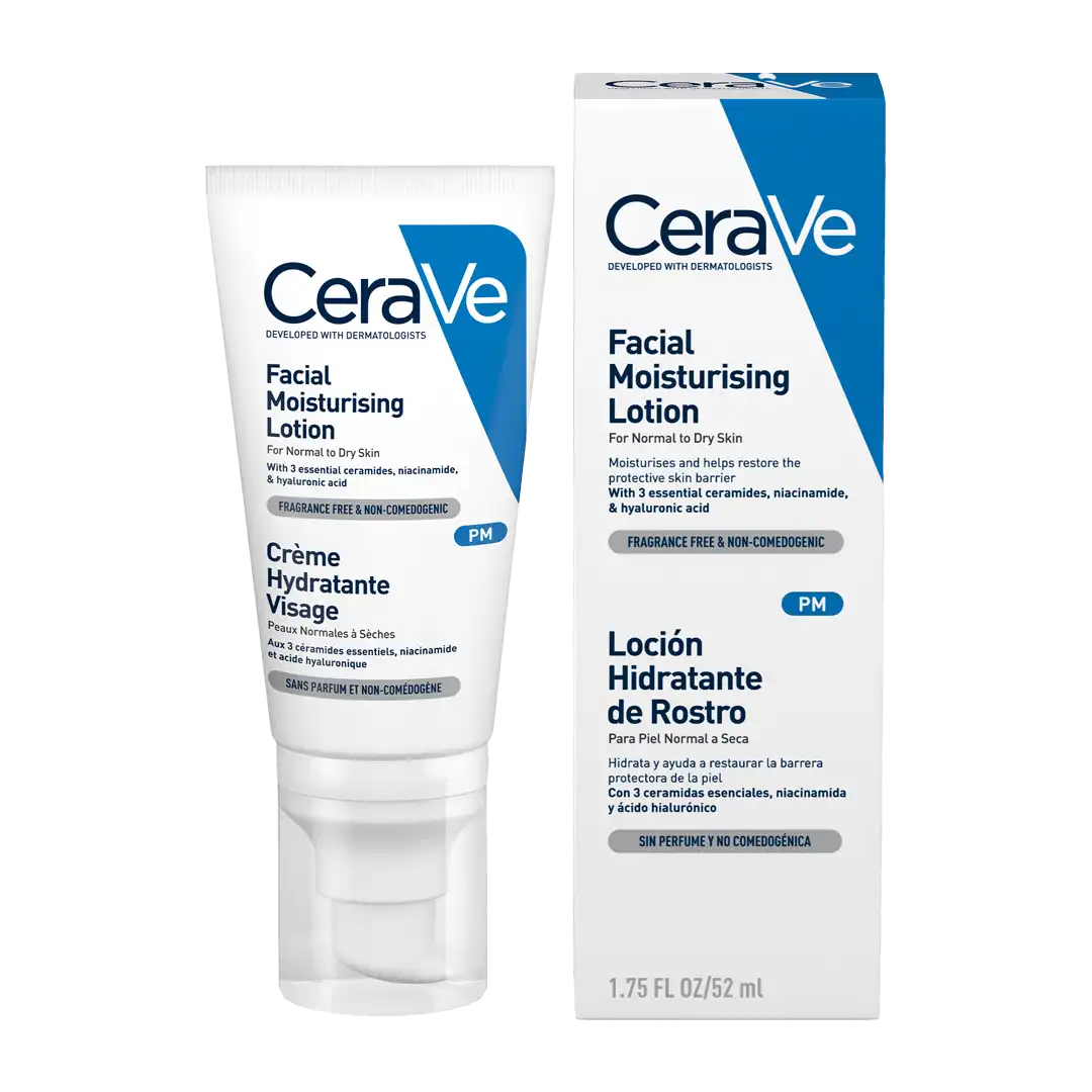 CeraVe Facial Moisturising Lotion For Normal to Dry Skin, 52ml