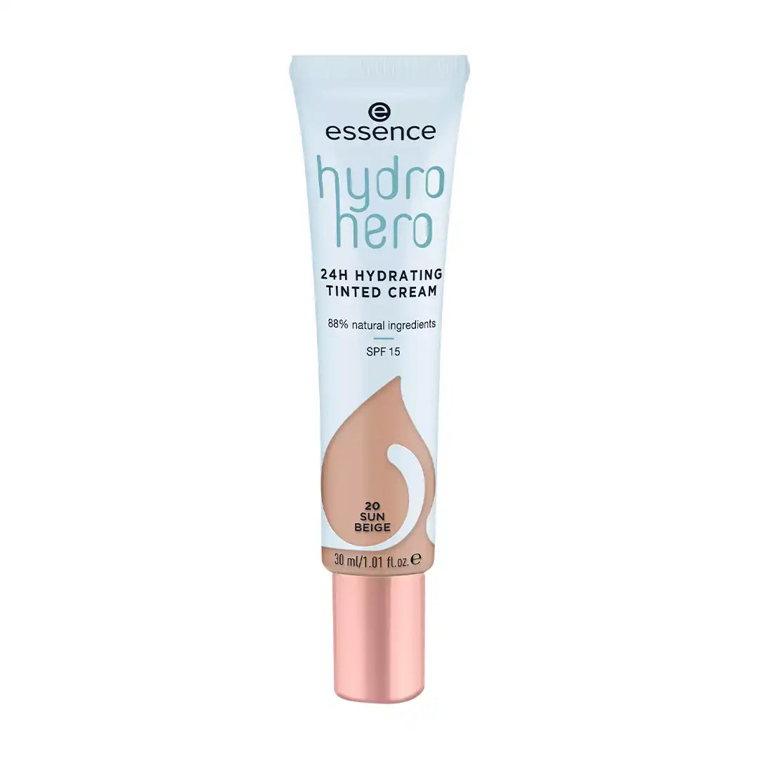essence Hydro Hero 24H Hydrating Tinted Cream 30ml, Assorted