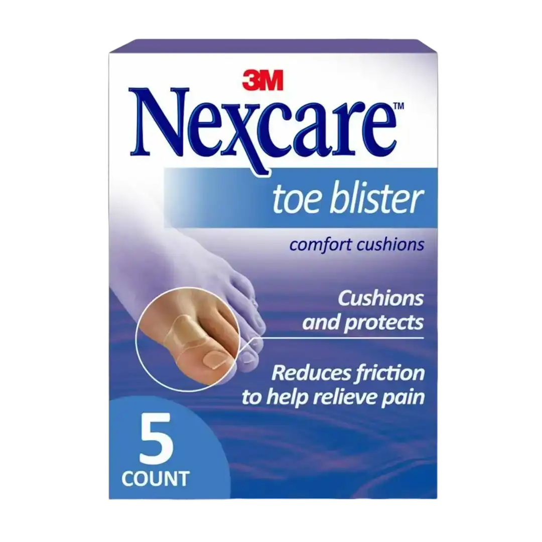 Nexcare 3M Toe Blister Comfort Cushion, 5's