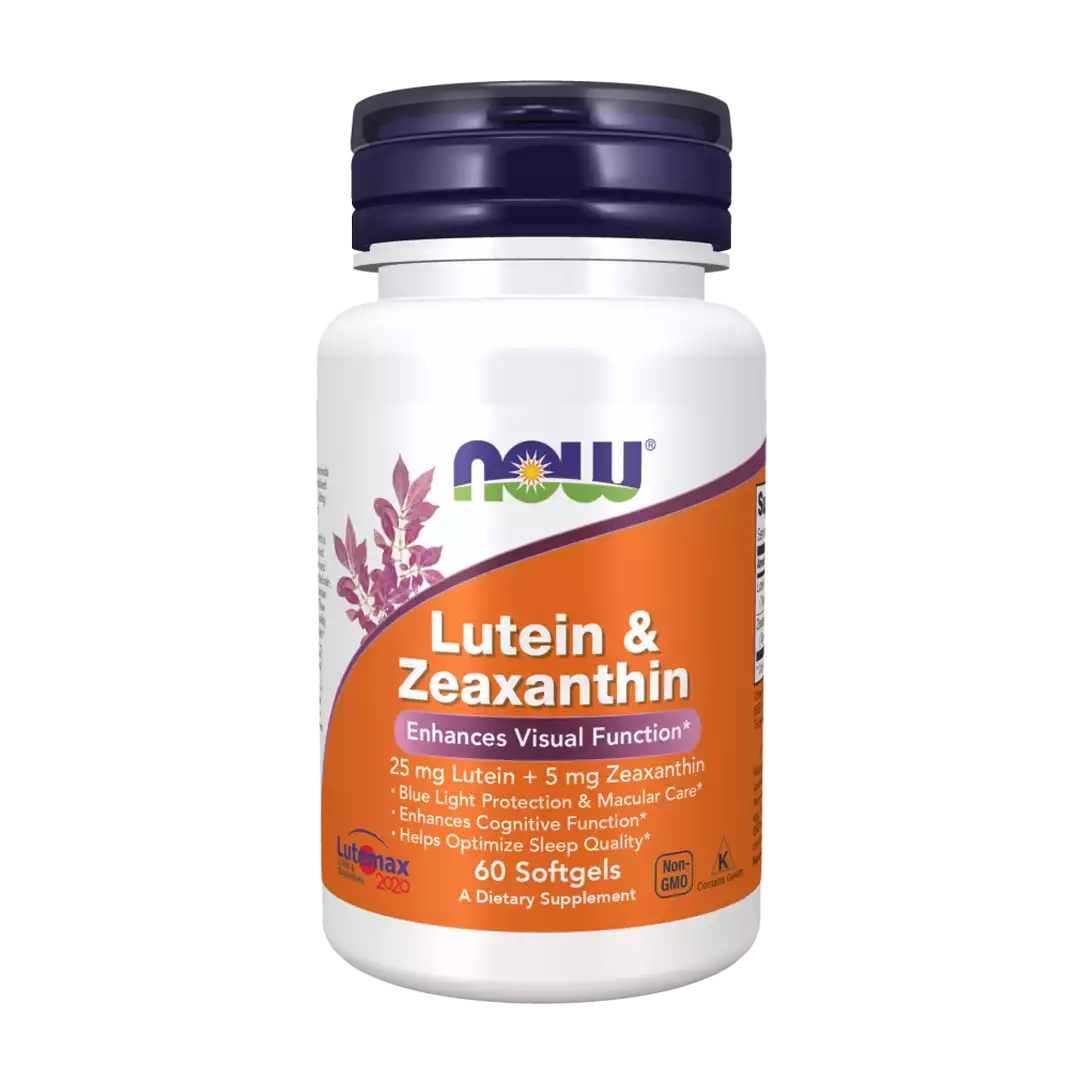 NOW Foods Lutein & Zeaxanthin Softgels, 60's